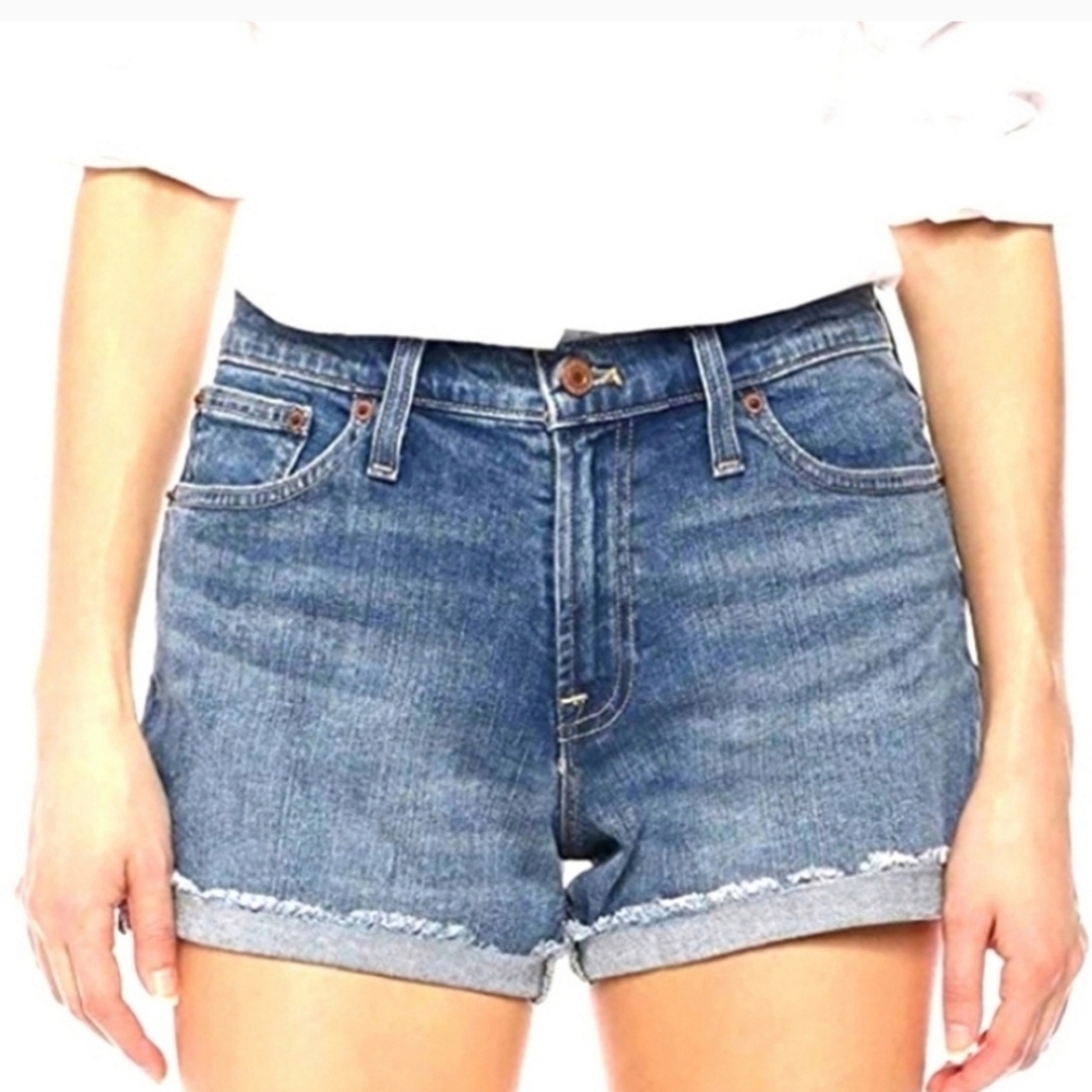 J. Crew Mid Rise Denim Shorts Sz 25